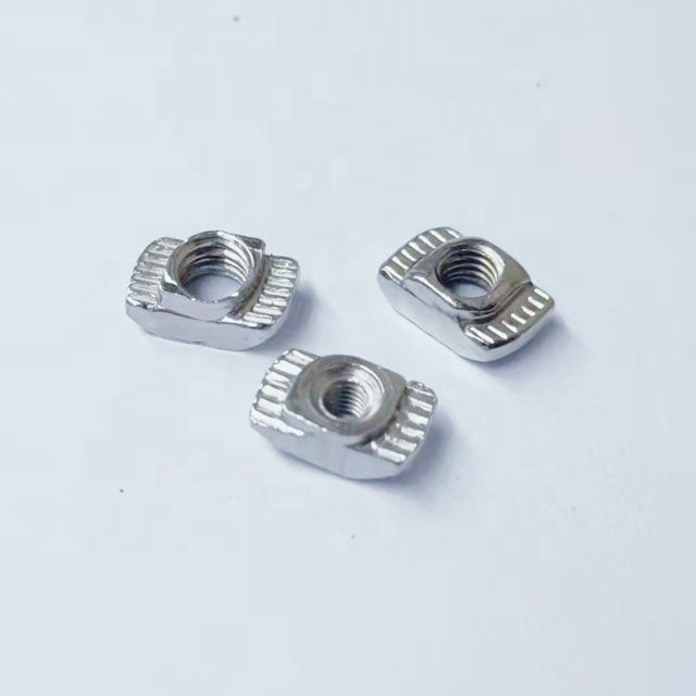 T Slot Hammer Head Nut Attache en acier au carbone nickelé pour profilé en  aluminium (EU20 M4 10 6)